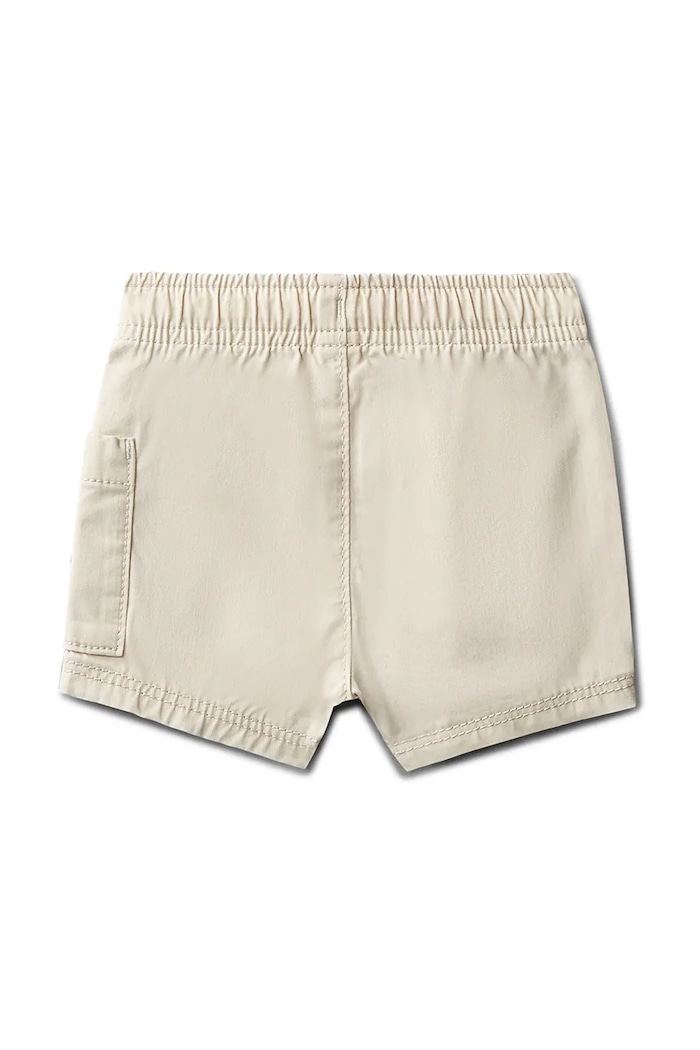 Calvin Klein Jeans pantaloni scurți bebeluși, din bumbac LVCKSJC59B.PPY2 bej SS26