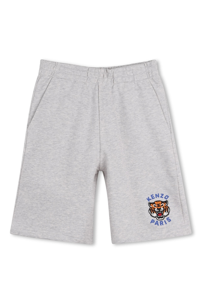 Detské krátke nohavice Kenzo Kids nášivka sivá K61666.114.150