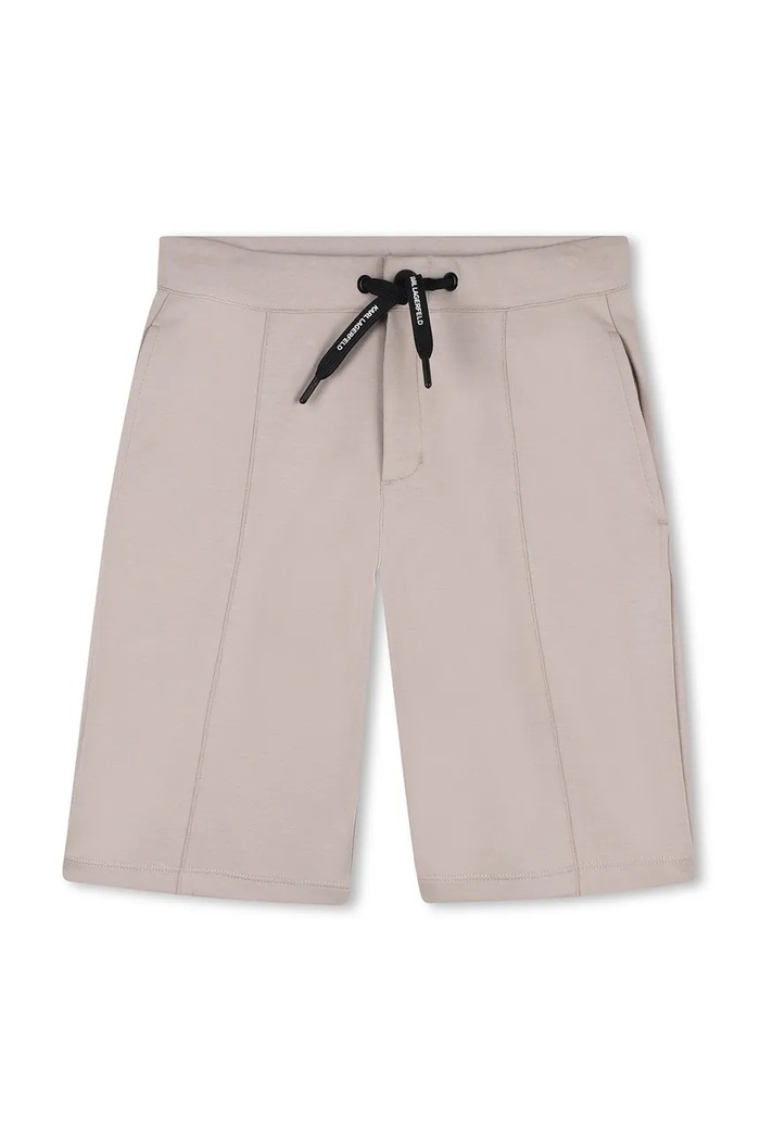 Detské krátke nohavice Karl Lagerfeld Z31084.86.108 béžová SS26