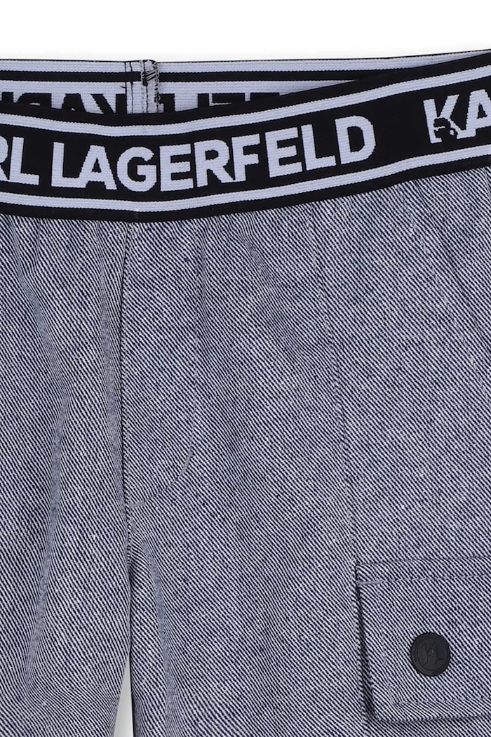 Chłopiec Karl Lagerfeld szorty bawełniane dziecięce Z31087.114.150 niebieski