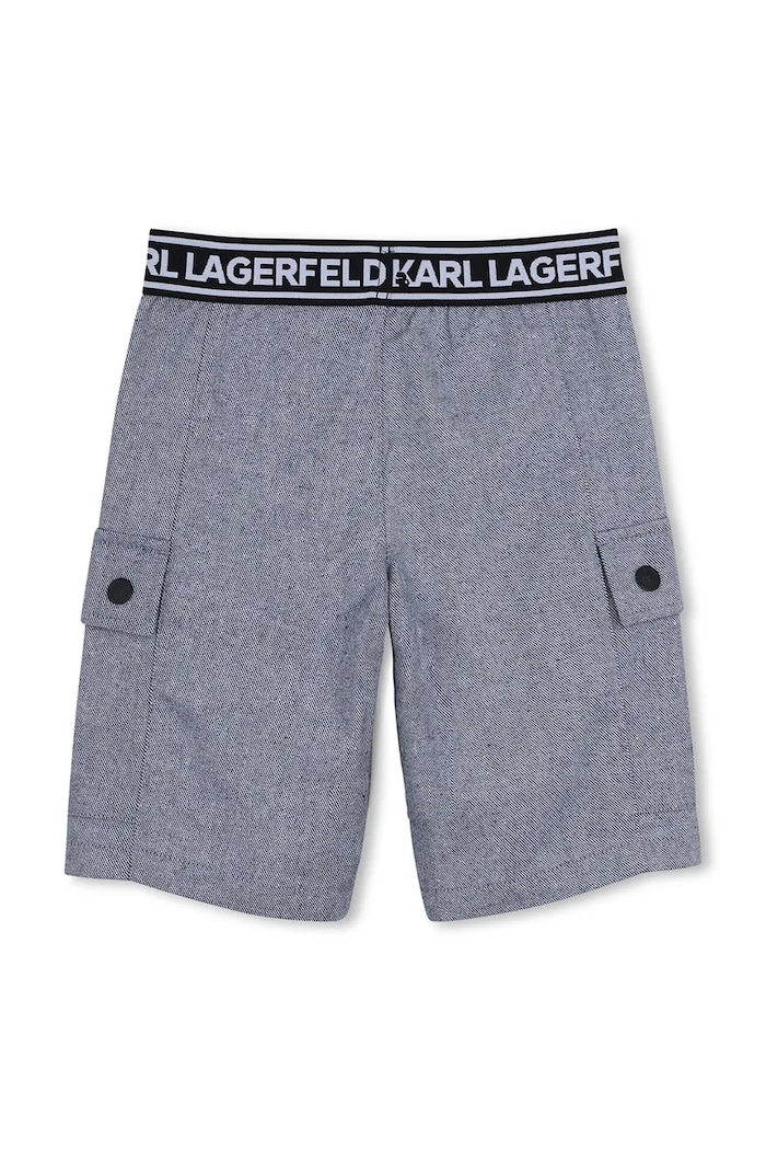 Karl Lagerfeld szorty bawełniane dziecięce Z31087.102.108 niebieski SS26