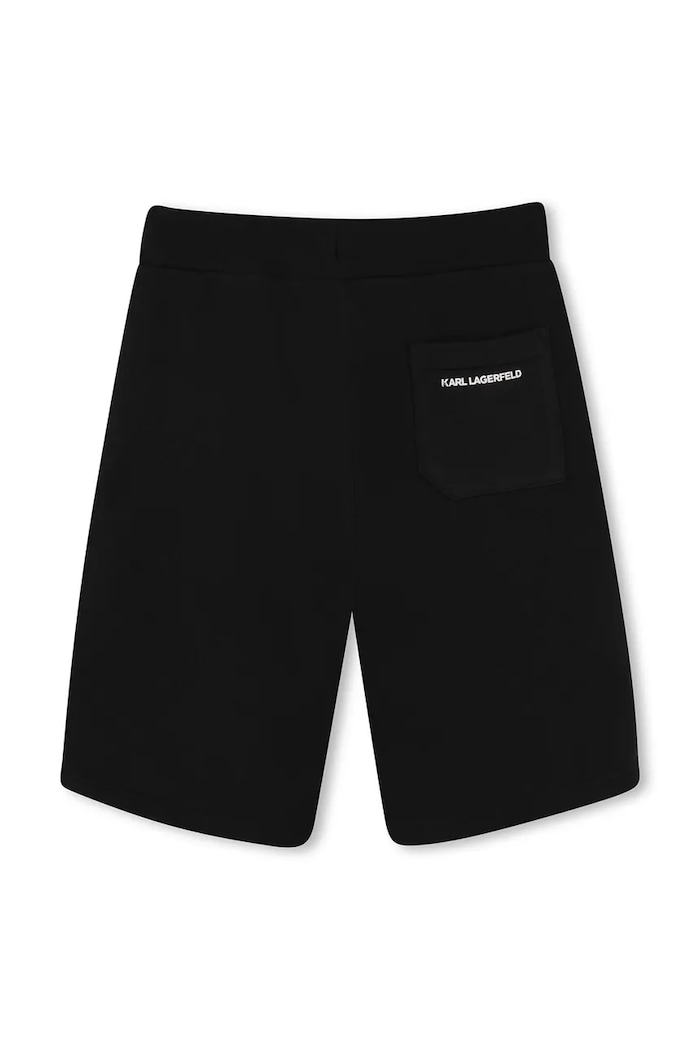 Băieți Karl Lagerfeld pantaloni scurți de trening pentru copii, cu bumbac Z31082.114.150 negru