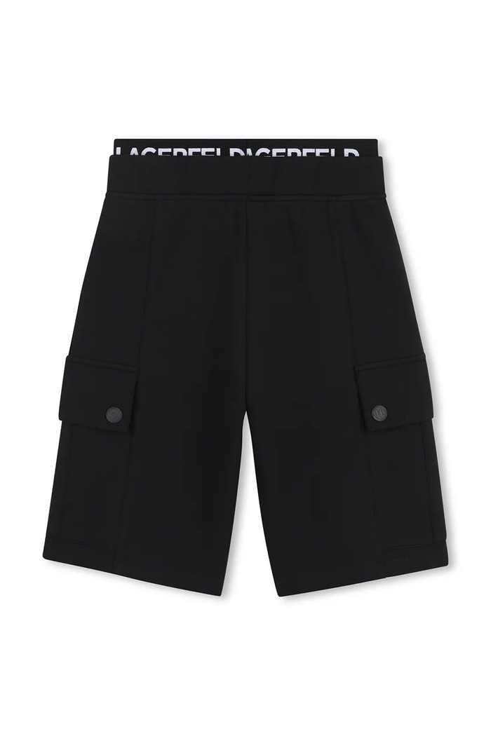 Chlapec Detské krátke nohavice Karl Lagerfeld Z31083.162.174 čierna