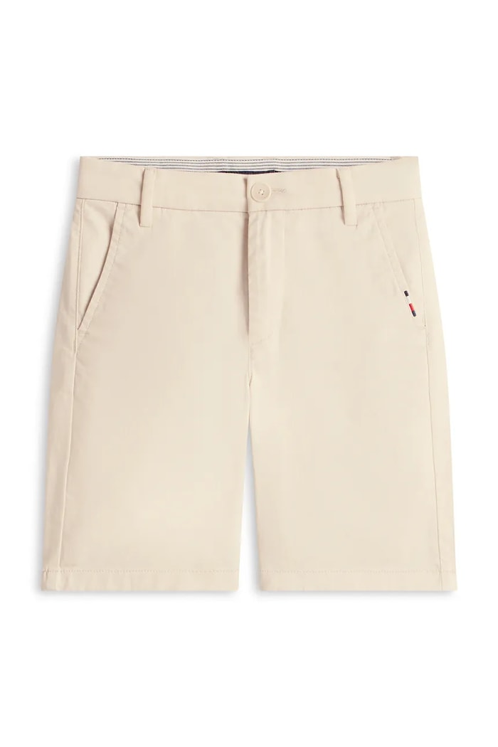 Tommy Hilfiger pantaloncini chino per bambini in cotone KB0KB09641.104.122.PPY2 beige SS26