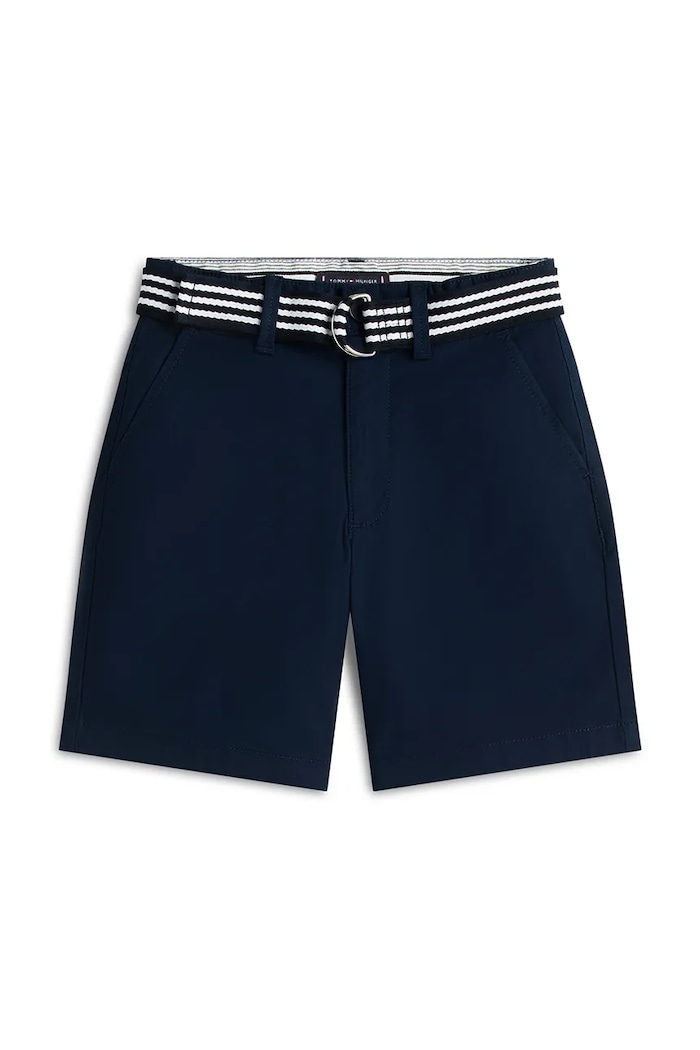 Tommy Hilfiger pantaloni scurți chinos pentru copii, din bumbac cu elastan KB0KB10246.128.176.PPY2 bleumarin SS26