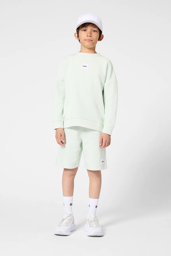 BOSS pantaloni scurți copii casual turcoaz J52928.114.150