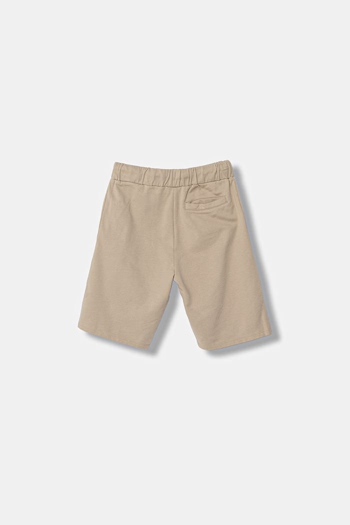 Guess szorty bawełniane dziecięce L6GD02.KA6R4.PPY2.M beżowy SS26