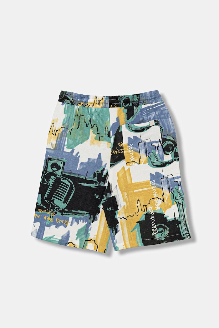 United Colors of Benetton pantaloni scurți de trening pentru copii, din bumbac 3IMAC903P.G.Stagionale multicolor SS26