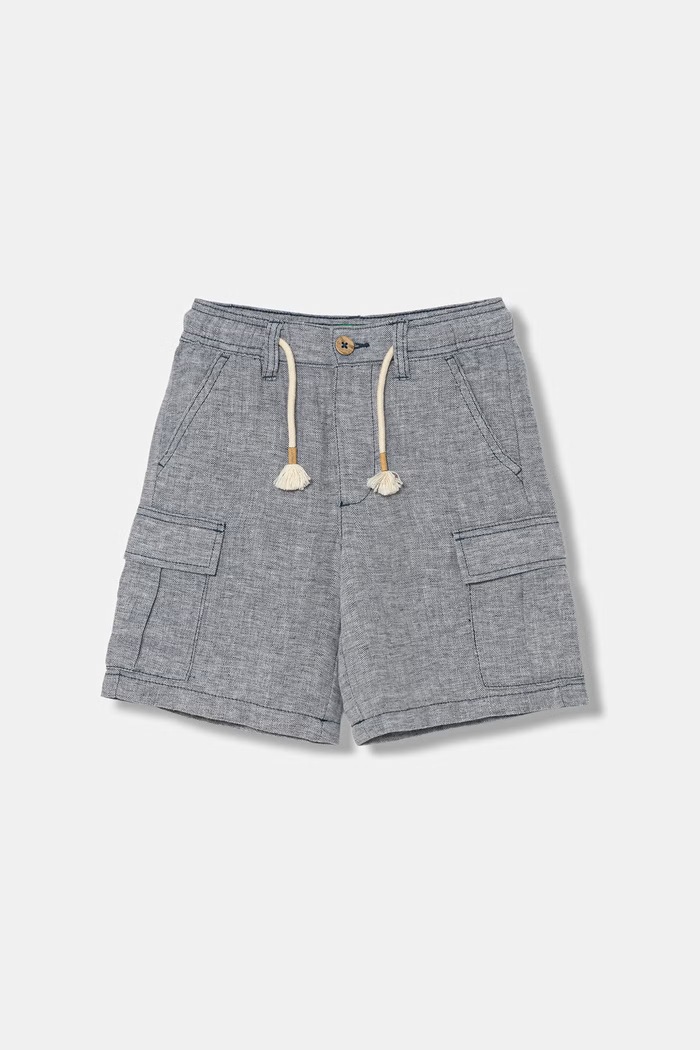United Colors of Benetton pantaloni scurți pentru copii, cu in albastru 40G8C904J.G.Stagionale