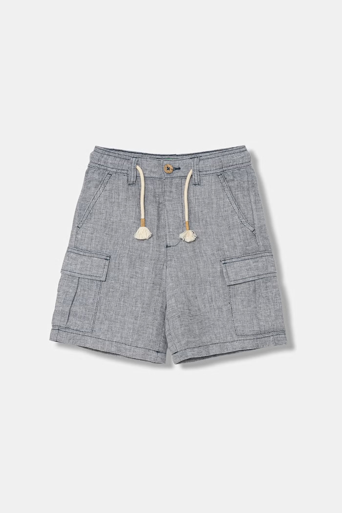 United Colors of Benetton pantaloni scurți pentru copii, cu in albastru 40G8C904J.G.Stagionale