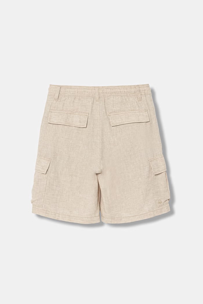 United Colors of Benetton pantaloni scurți pentru copii, cu in 40G8C904J.G.Stagionale bej SS26