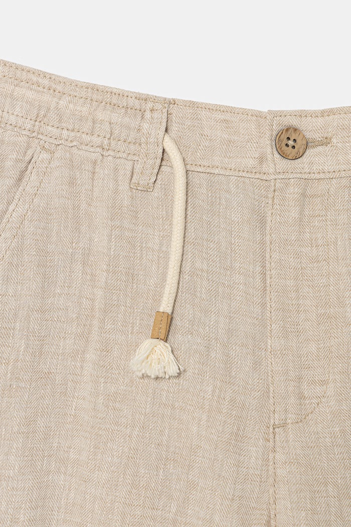 Băieți United Colors of Benetton pantaloni scurți pentru copii, cu in 40G8C904J.G.Stagionale bej