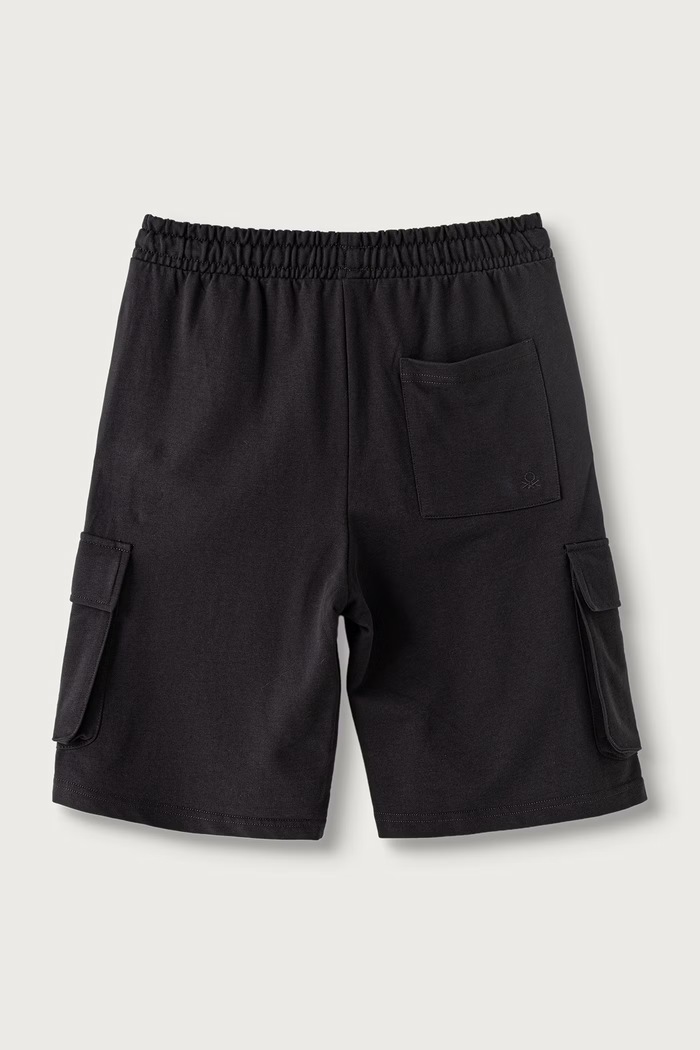 United Colors of Benetton шорти cargo дитячі бавовняні 39DJC902N.G.season.PPY2 сірий SS26