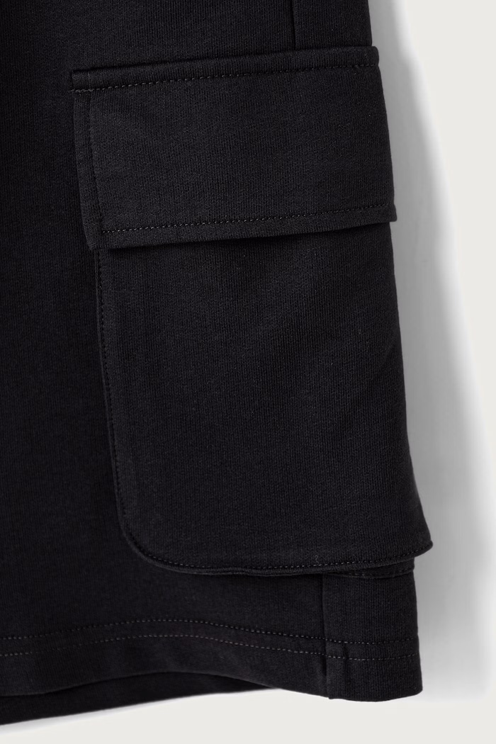 Băieți United Colors of Benetton pantaloni scuți cargo pentru copii, din bumbac 39DJC902N.G.season.PPY2 gri