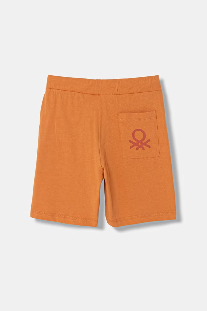 United Colors of Benetton teplákové šortky detské bavlnené 3BL0C903L.G.season.PPY2 oranžová SS26