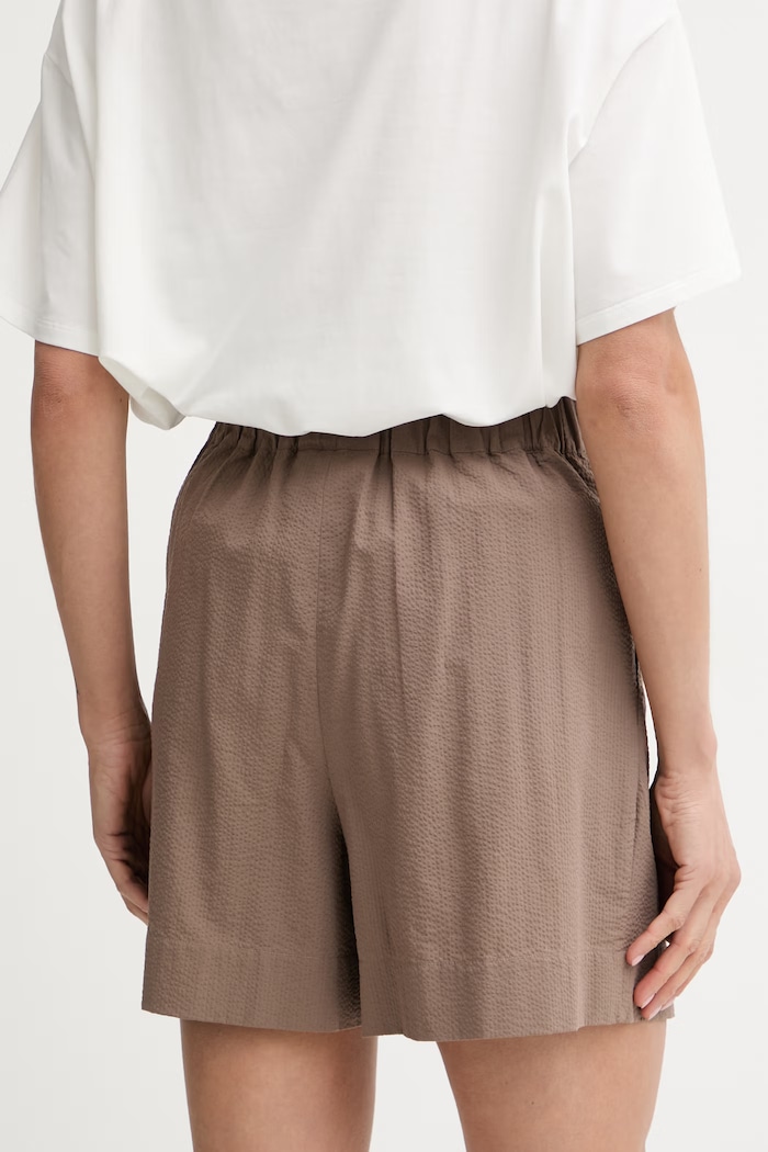 Oblečenie MM by Max Mara šortky dámske bavlnené BALTA 2616141018600 hnedá