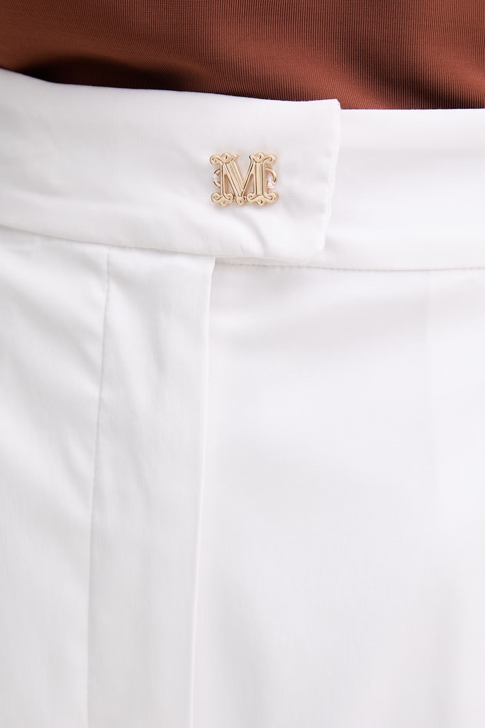 Max Mara Beachwear pantaloni scurți de plajă pentru femei MEDEOLA alb 2616141029600