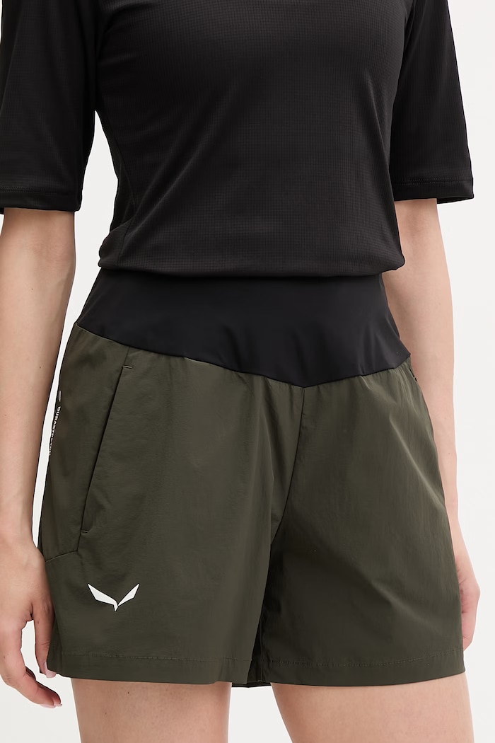 Salewa pantaloni scurți de trekking pentru femei PEDROC verde 00.0000029313