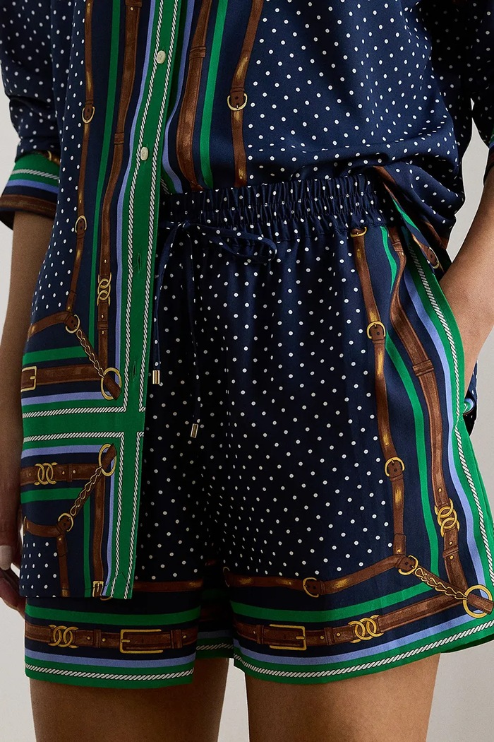 Lauren Ralph Lauren szorty niebieski 200B20822