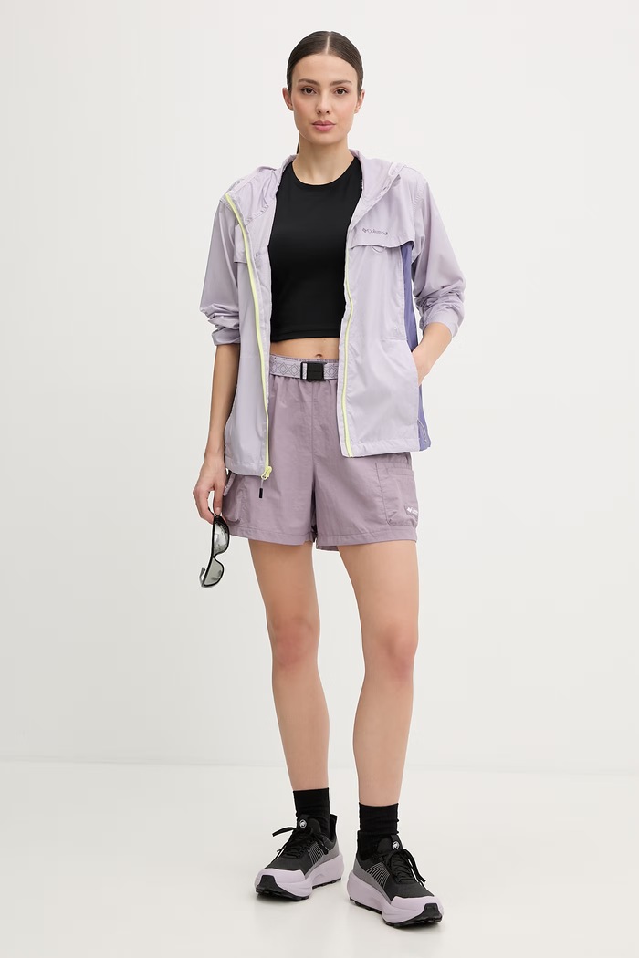 Columbia szorty sportowe damskie Sequoia Grove 2155523 fioletowy SS26
