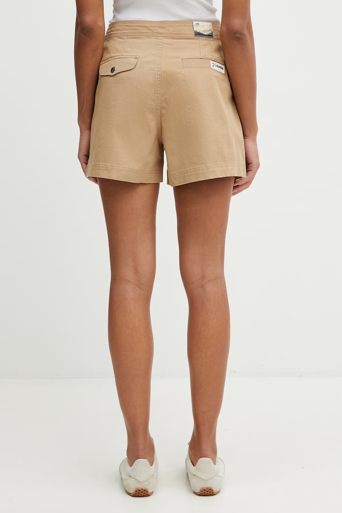Abbigliamento Columbia Acker Rock pantaloncini in cotone con elastan da donna 2157091 beige