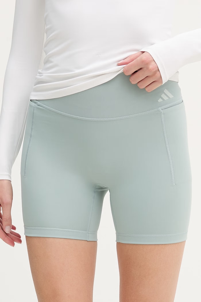 adidas Performance pantaloni scurți de antrenament Optime cu elastan verde JZ1071