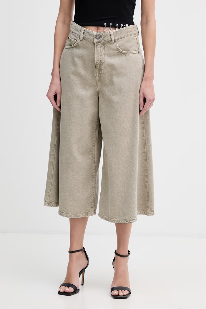 Pinko szorty damskie jeansowe zielony 104646.A2H6
