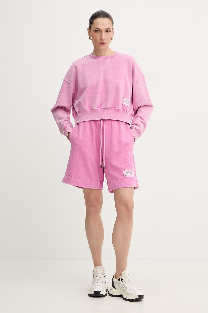Pinko szorty bawełniane 106342.A33M różowy SS26