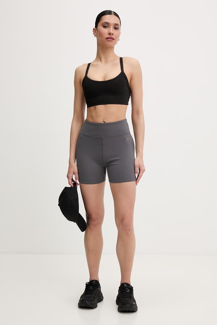 EA7 Emporio Armani pantaloni scurți sport pentru femei AF21585.7W000925 gri SS26