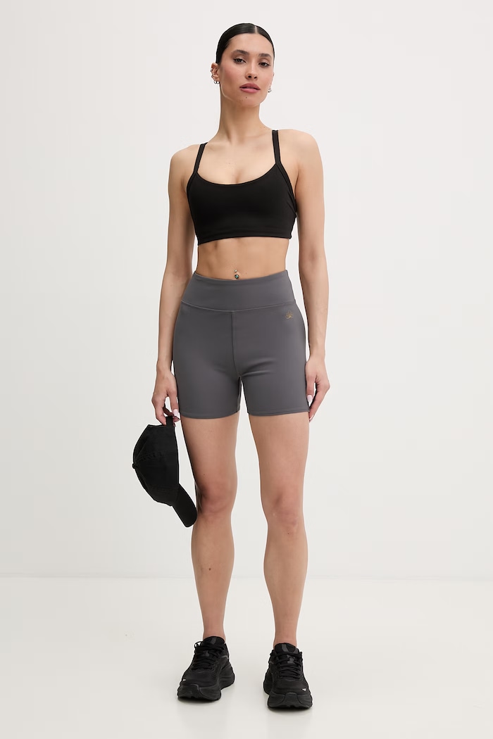 EA7 Emporio Armani pantaloni scurți sport pentru femei AF21585.7W000925 gri SS26