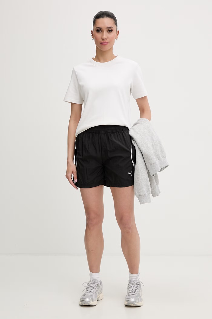Puma pantaloni scurți pentru femei Woven 691867 negru SS26