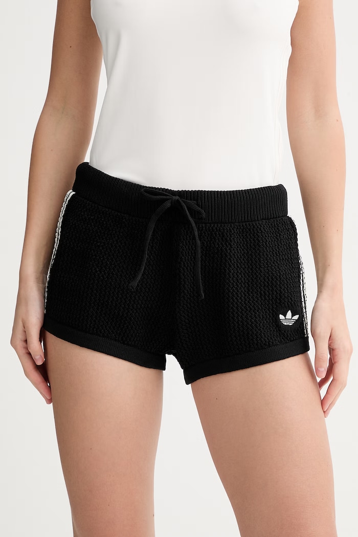 adidas Originals kratke hlače ženske Crochet črna KC6478