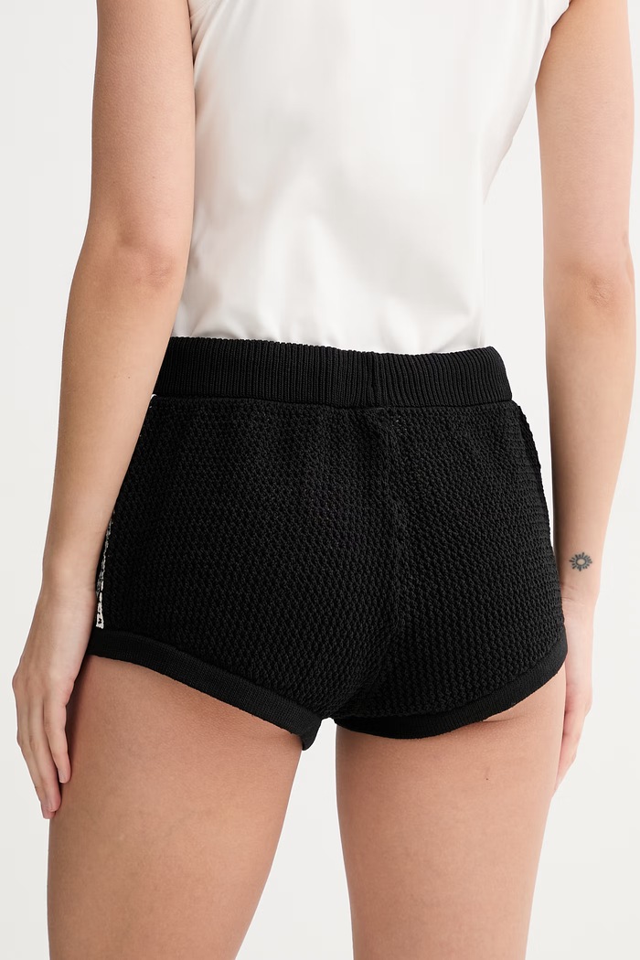 Oblačila adidas Originals kratke hlače ženske Crochet KC6478 črna