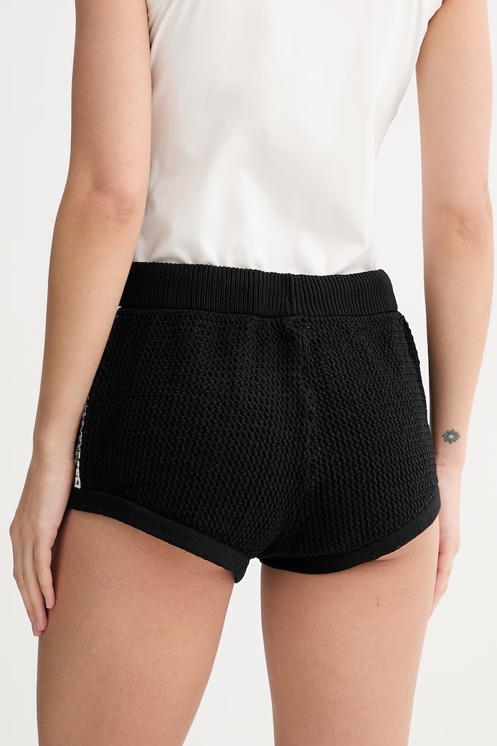 Oblačila adidas Originals kratke hlače ženske Crochet KC6478 črna