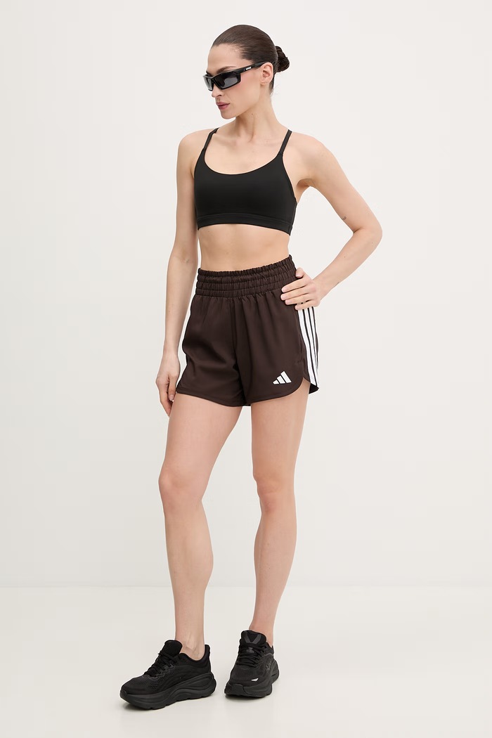 Tréningové šortky adidas Performance Pacer Workout KD7322 hnedá SS26