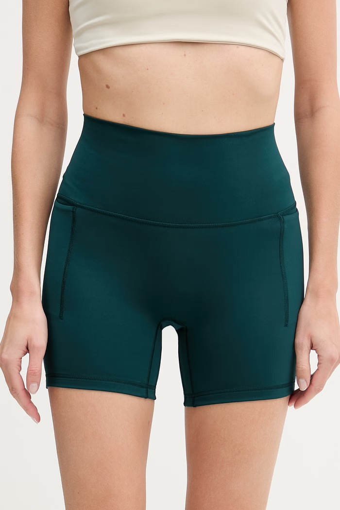 adidas Performance pantaloni scurți de antrenament tricotaj verde KR0403