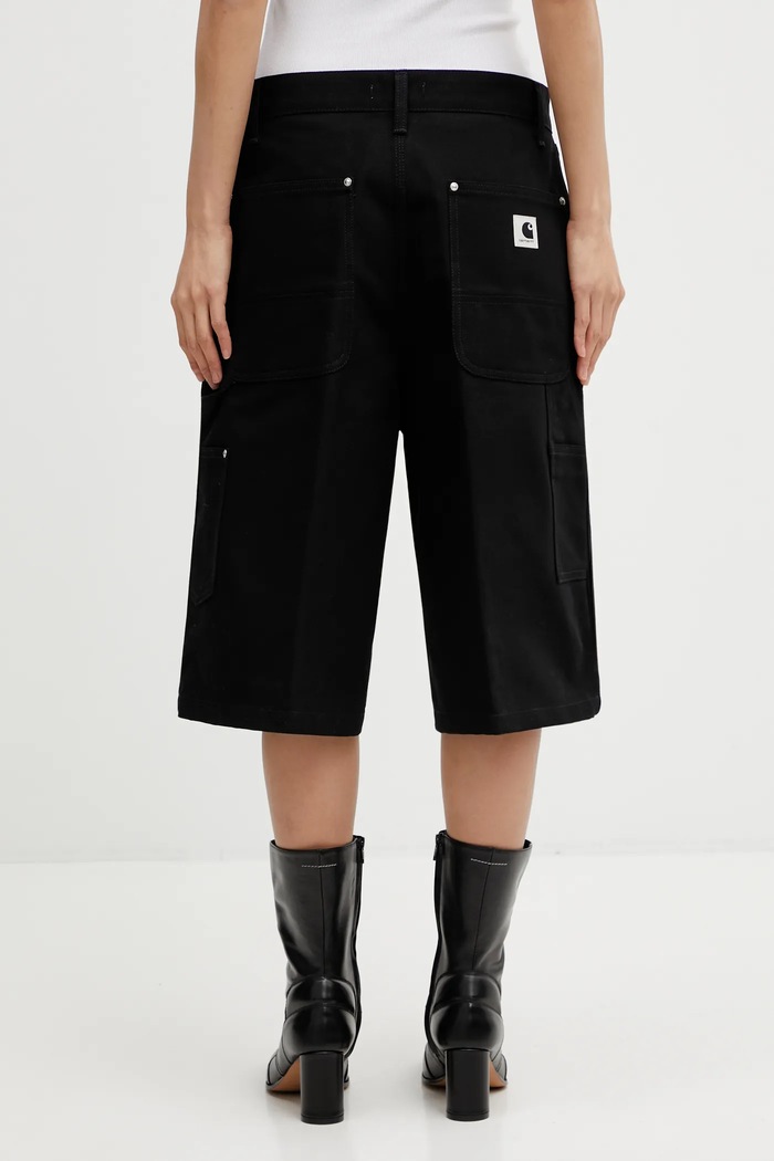 Ρούχα Βαμβακερό σορτσάκι Carhartt WIP W Nixon Double Knee Short I036431.8901 μαύρο