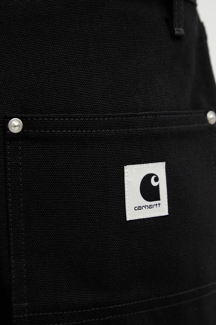 Βαμβακερό σορτσάκι Carhartt WIP W Nixon Double Knee Short μαύρο I036431.8901