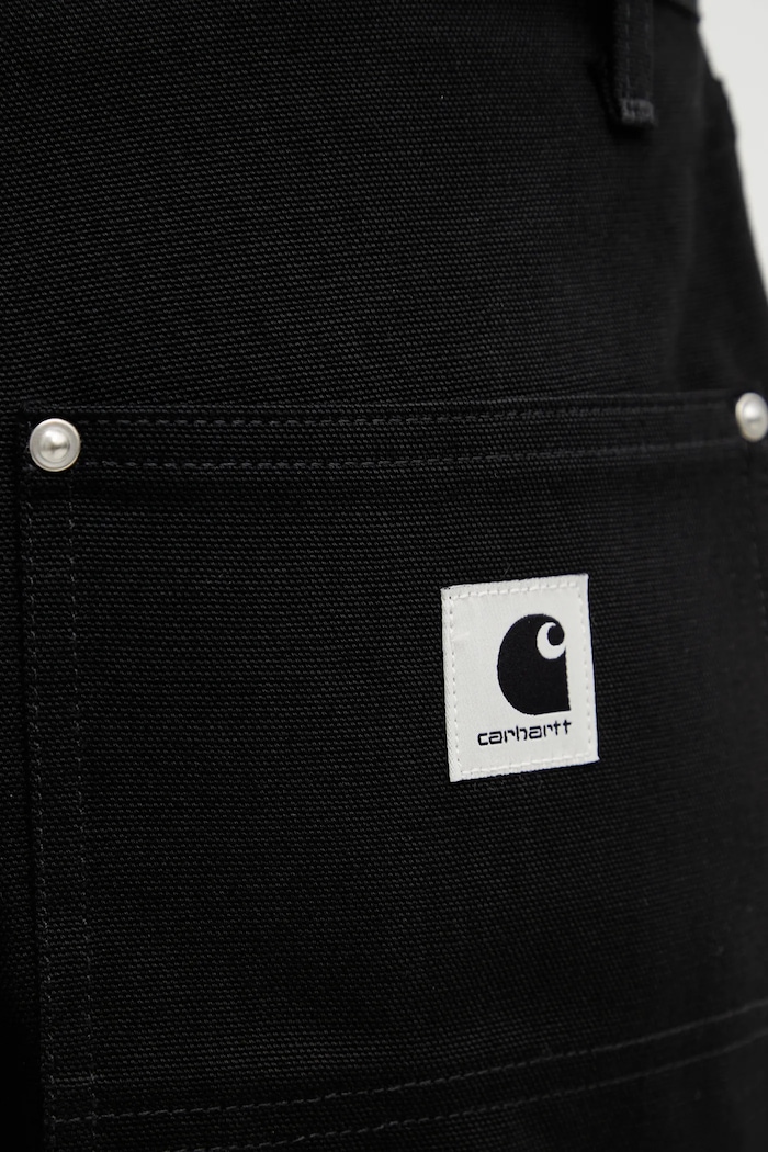 Βαμβακερό σορτσάκι Carhartt WIP W Nixon Double Knee Short μαύρο I036431.8901