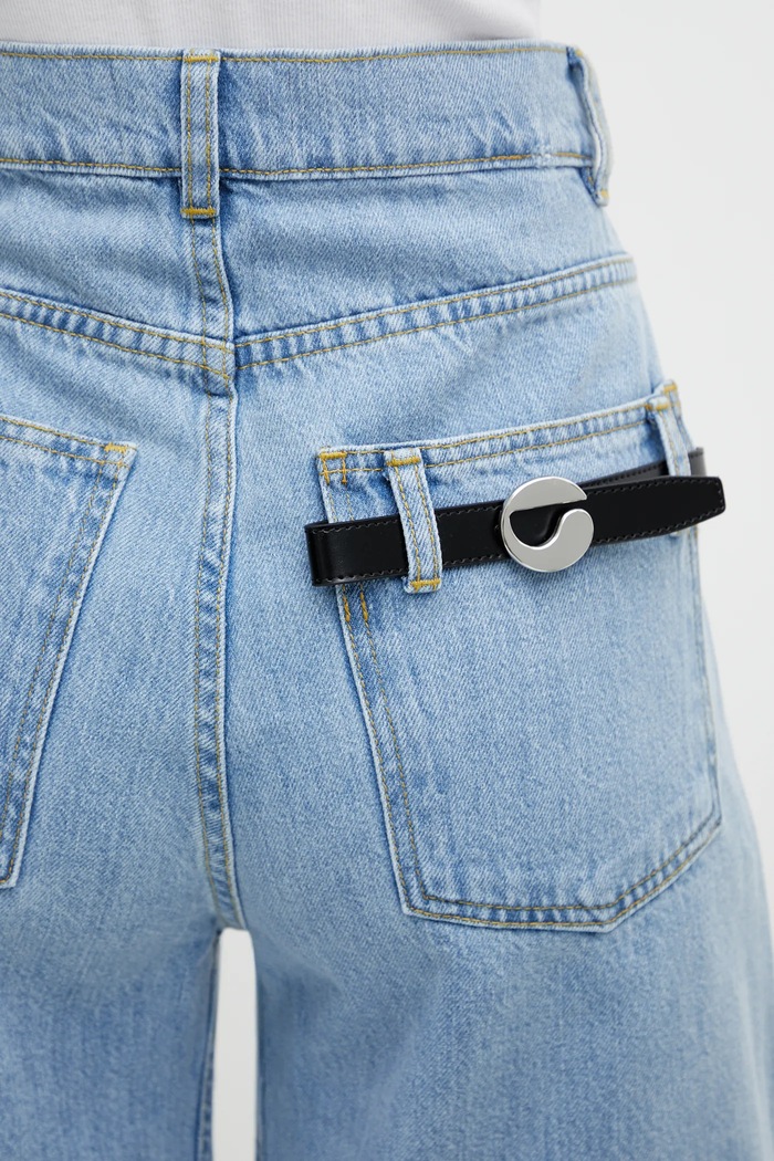 Coperni denim shorts blue COPP86F2056