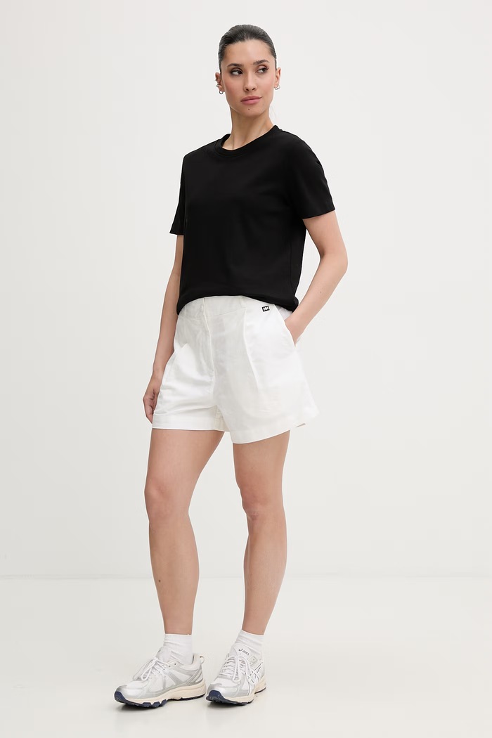 Helly Hansen pantaloni scurți pentru femei, din bumbac SORRENTO 54609 bej SS26
