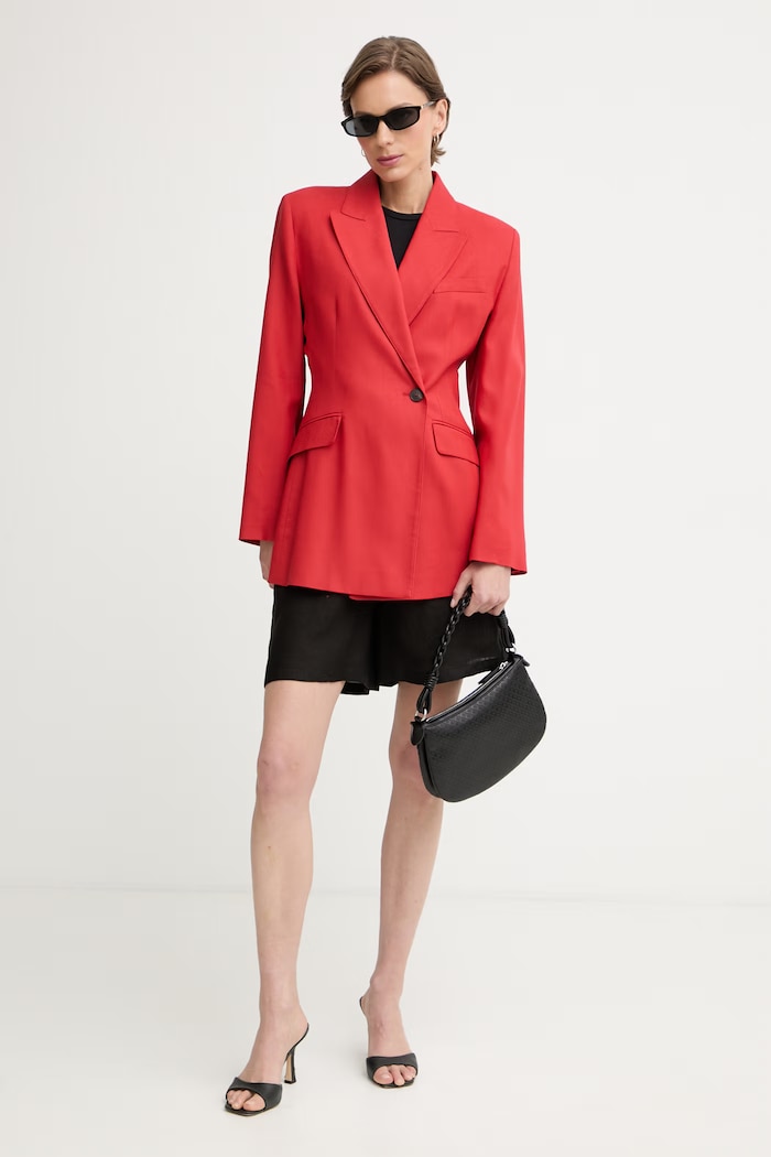 Marella szorty damskie lniane Emme by Marella 2615141032200 czarny SS26
