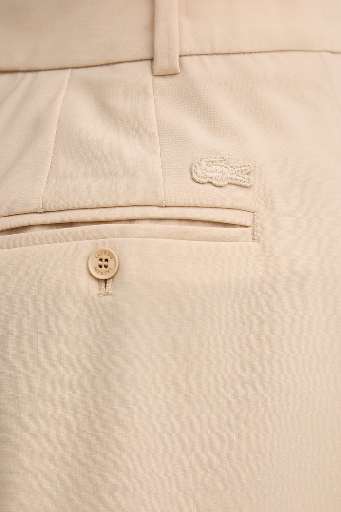 Lacoste šortky dámske s vlnou béžová FF0243