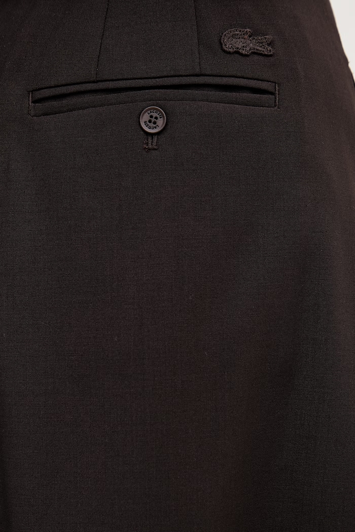 Lacoste Pantaloni scurți femei cu lână FF0243 maro