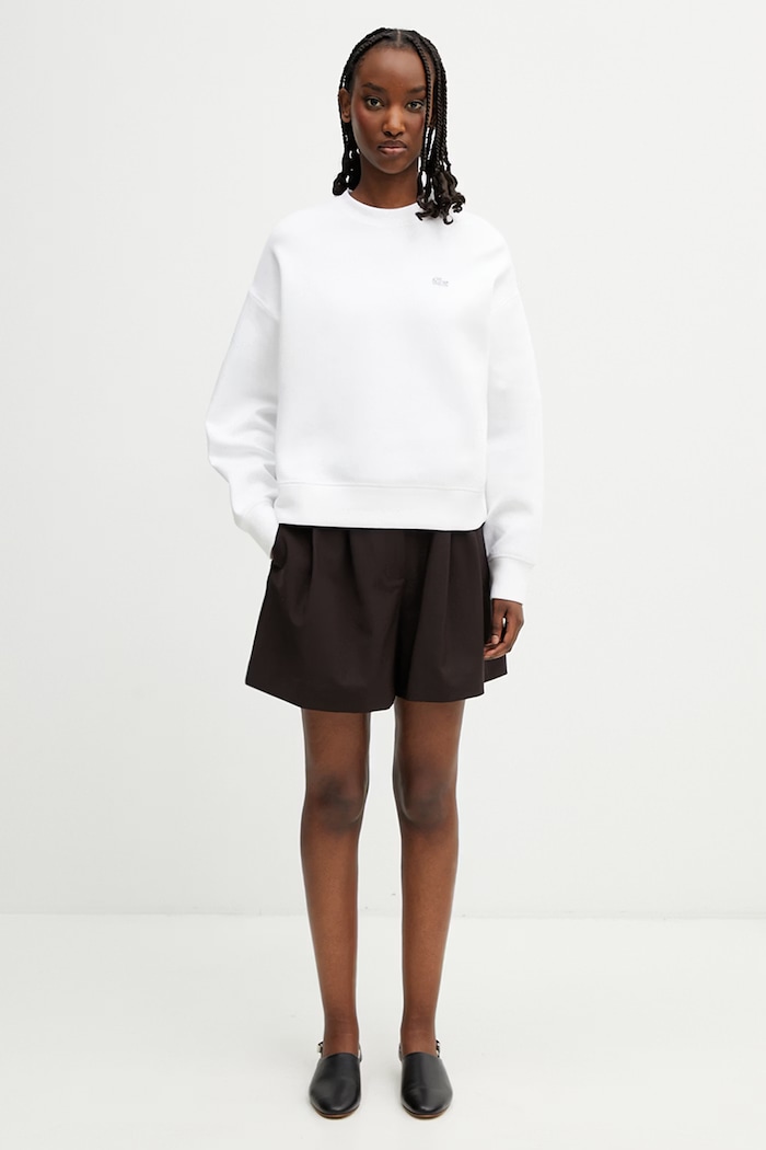 Lacoste szorty z wełną damskie FF0243 brązowy
