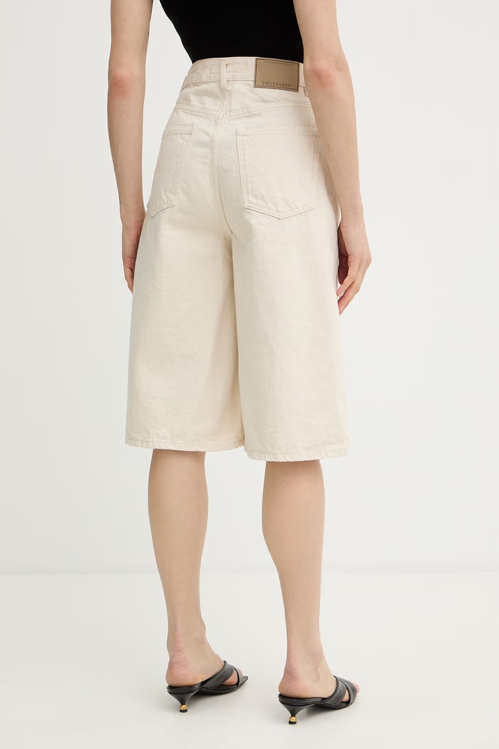 Ρούχα Trussardi Σορτς γυναικεία ντένιμ P4519100357N μπεζ