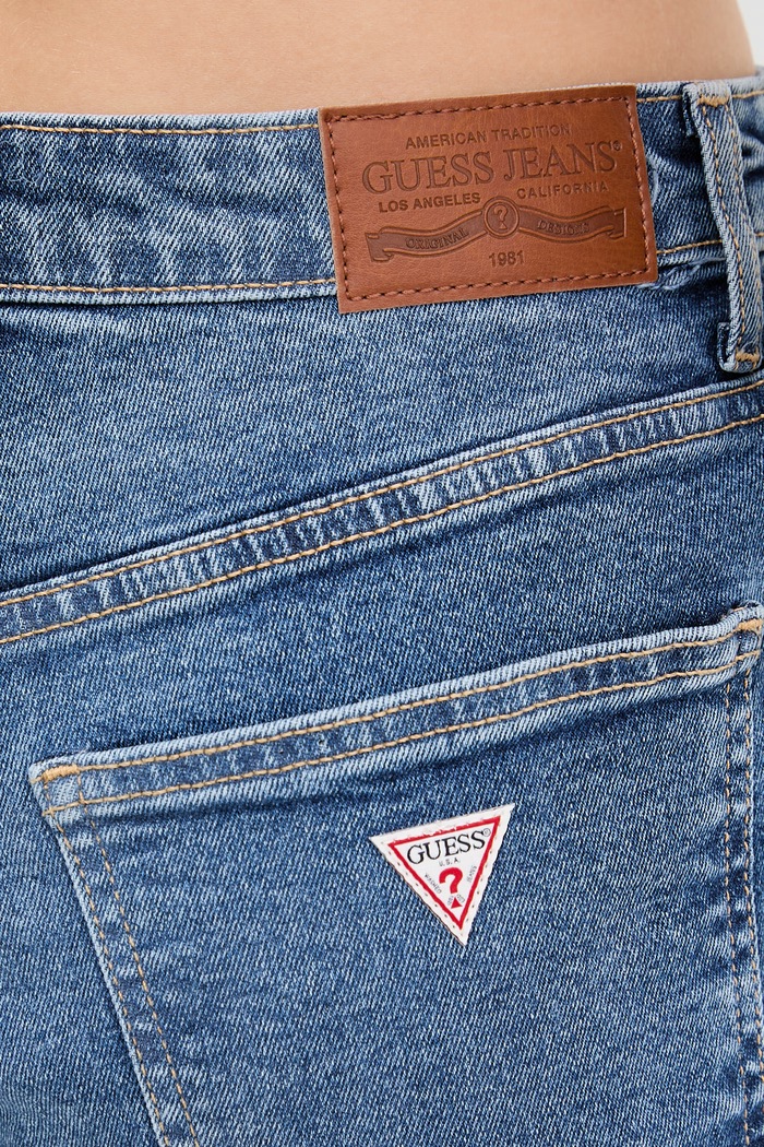 Guess Jeans szorty damskie jeansowe niebieski W5YD0Y.D5R11