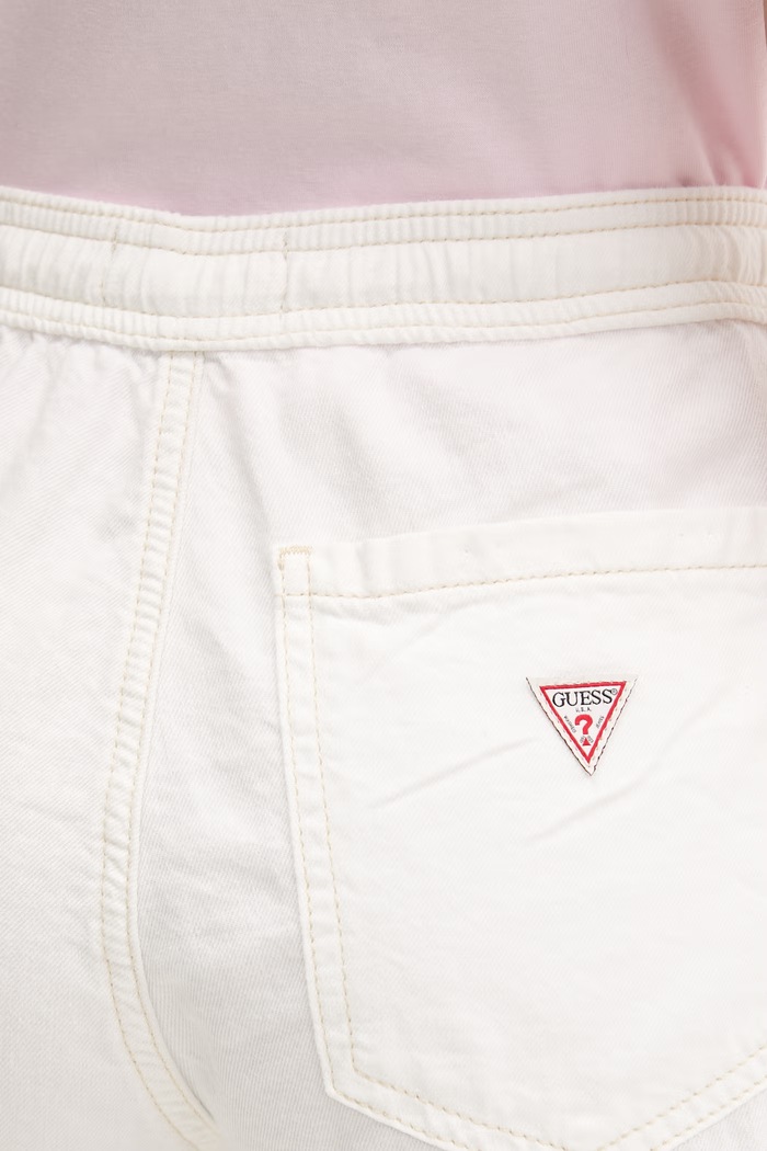 Guess Jeans šortky dámske bavlnené biela W6GD53.D5NW2