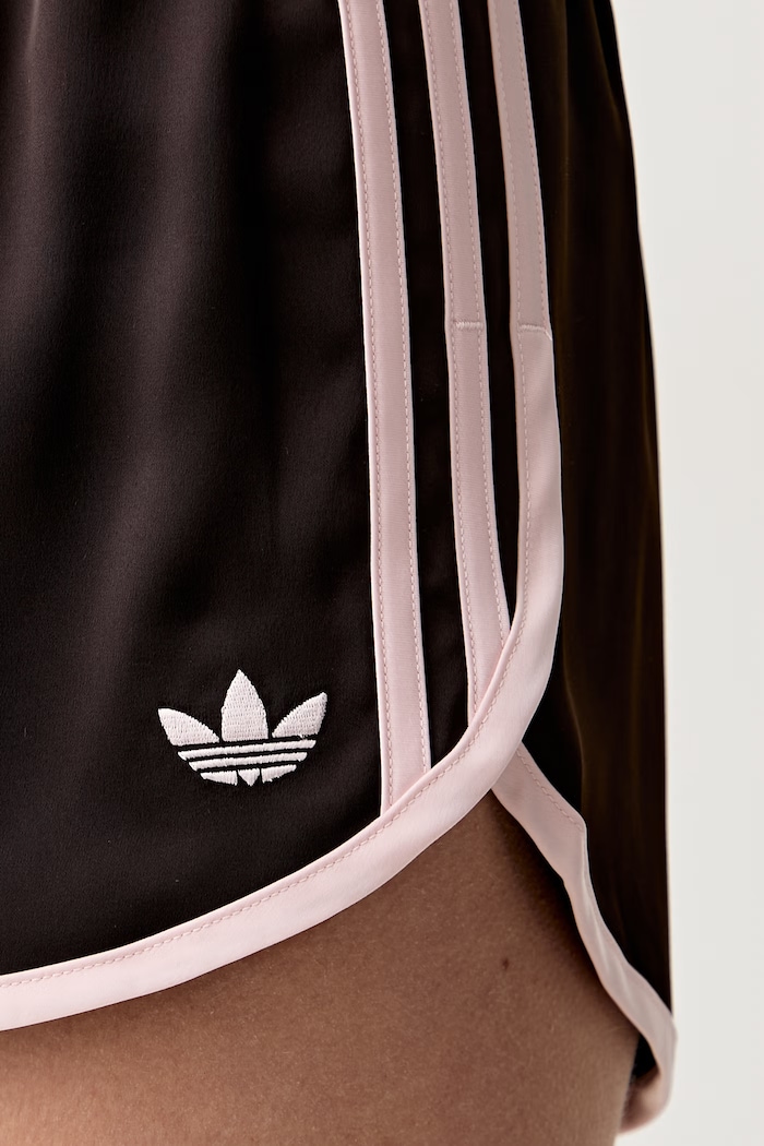 adidas Originals къс панталон тип анцуг дамски кафяв KC9006