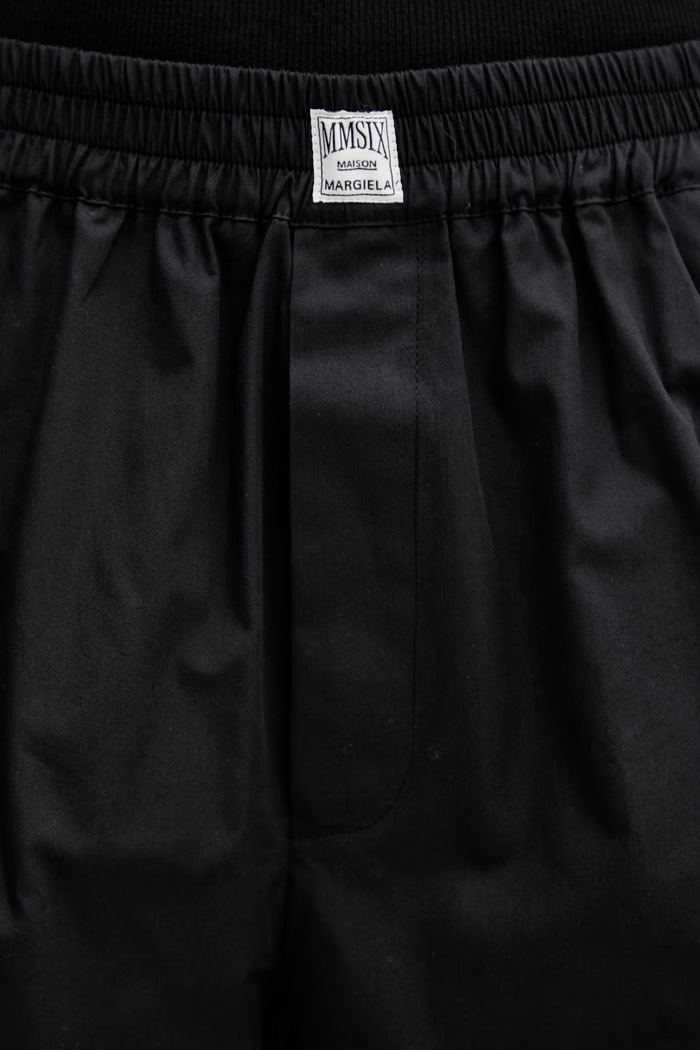 MM6 Maison Margiela pantaloncini da donna in cotone nero S52MU0135.M35480.899